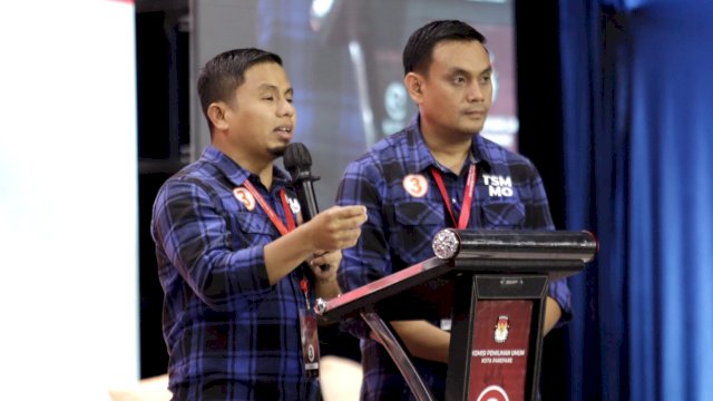 Ket: Calon Wali Kota dan Wakil Wali Kota Parepare Nomor Urut 3, Tasming Hamid dan Hermato