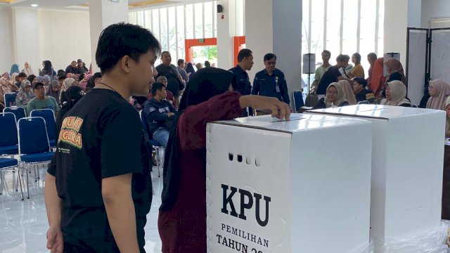 Ket: Simulasi Pemungutan Suara KPU Kota Parepare