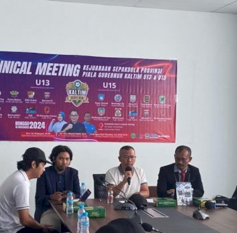 Persiapan Kejuaraan Piala Gubernur Kaltim U-13 &amp; U-15, Dispora Gelar Technical Meeting