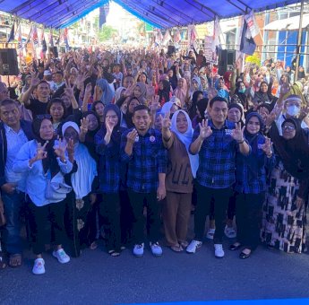 Kampanye Tasming-Hermanto Disambut Ribuan Warga Lakessi, Komitmen Fokus pada Kesejahteraan dan Pemerataan