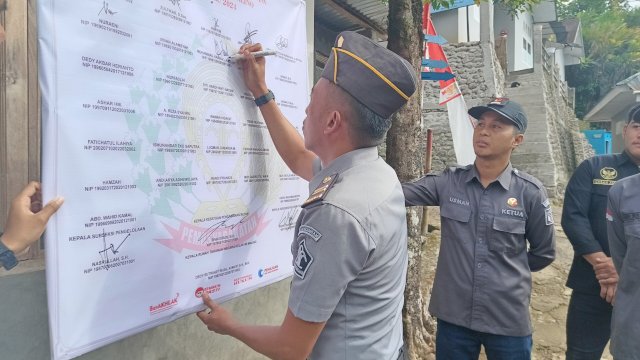Ket: Penandatangan Pakta Integritas di Rutan Malino