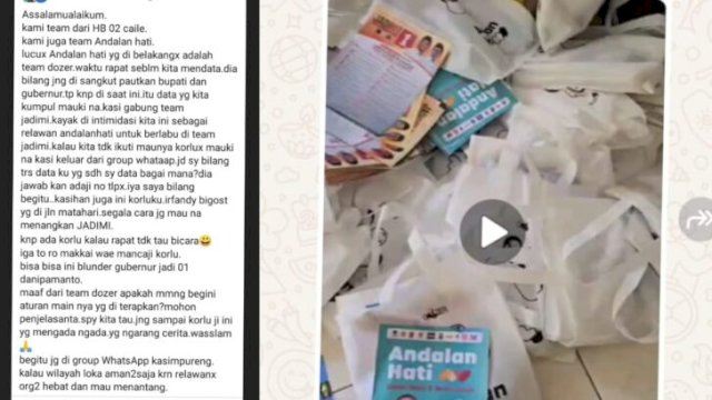 Tangkapan layar curhatan Loyalis Andalan Hati di Pilgub Sulsel yang enggan dukung Paslon Jadimi di Pilkada Bulukumba. [Foto: Src.FB]