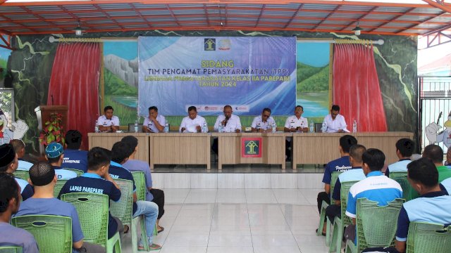 Ket: Sidang Tim Pengamat Pemasyarakatan di Lapas IIA Parepare