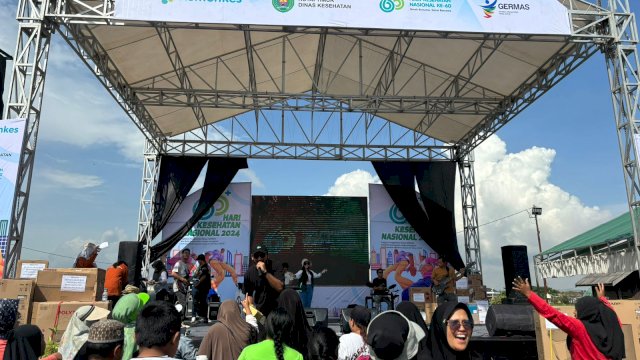 Dinas Kesehatan (Dinkes) Kutai Timur (Kutim) memperingati Hari Kesehatan Nasional (HKN) ke-60 di Lapangan Polder, Minggu (17/11/2024). 