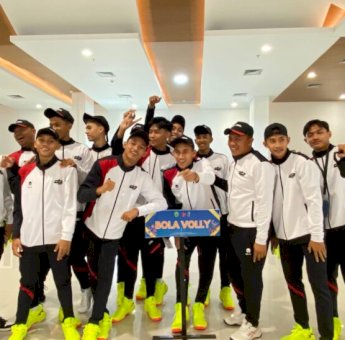 Optimis Lolos Popnas, Kontingen Tim Bola Voli Putra Kaltim Siap Berlaga di Pra Popnas 2024