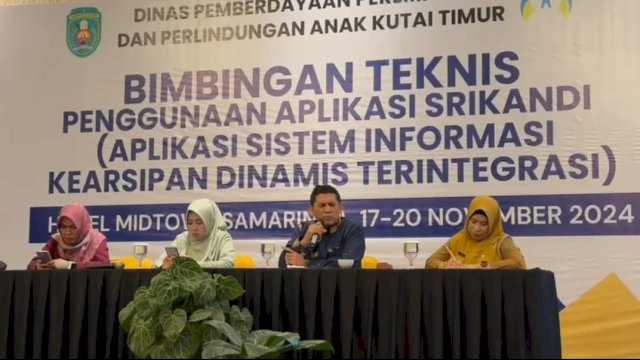 Dinas Pemberdayaan Perempuan dan Perlindungan Anak (DP3A) Kutai Timur (Kutim) mengadakan Bimbingan Teknis (Bimtek) penggunaan aplikasi Sistem Informasi Kearsipan Dinamis Terintegrasi (Srikandi) di Samarinda, pada 17–20 November 2024. 