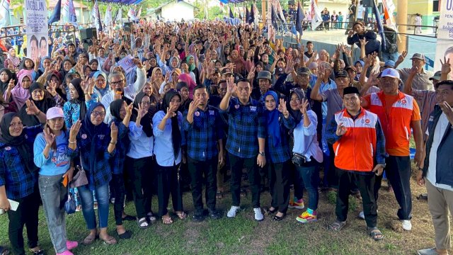 Ket: Tasming Hamid dan Hermato Kampanye Tatap Muka di Lemoe