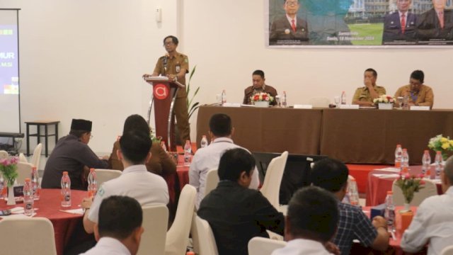 Rapat Koordinasi (Rakor) Penanggulangan Kemiskinan Kabupaten Kutim yang digelar di Ballroom Hotel Amaris, beberapa waktu lalu.