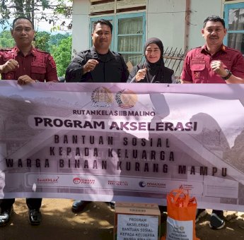 Rutan Kelas IIB Malino Gelar Bakti Sosial untuk Keluarga Warga Binaan Kurang Mampu