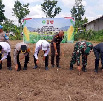 Dukung Kemandirian Pangan, Polres dan Pemkab Kutim Saling Sinergi