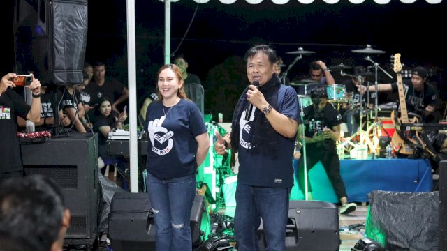 Ket: Dewan Pembina HSL Special Force's, H Syamsul Latanro bersama sang istri yang juga Dewan Pembina Queen HSL, St Fatimah Tahir Pabbajah