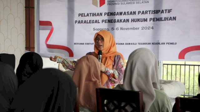 Sentra Gakkumdu Sulsel berupaya mendorong pengawasan partisipatif melalui pelatihan paralegal pemilihan. (Foto: Istimewa)