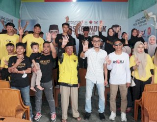 Gelar Deklarasi, Milenial Gempur Siap Menangkan Fauzi-Ajie di Pilkada Lutra 2024