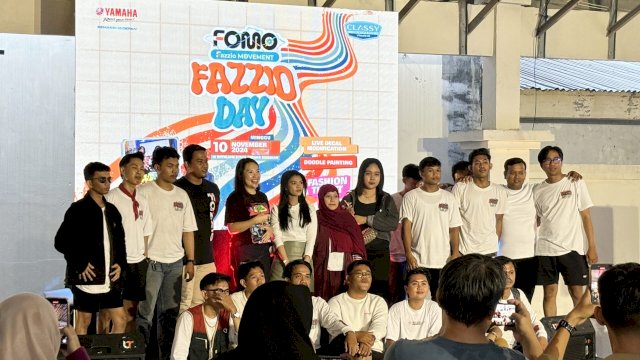 PT SJAM mengenalkan produk varian baru Yamaha Fazzio Hybrid Series di Makassar dengan konsep yang berbeda, Minggu (10/11/2024). (Foto: Istimewa)