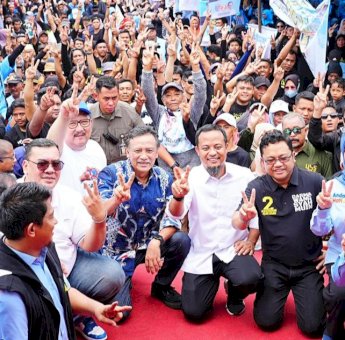 Hati Damai Makin Kompak dengan Andalan Hati, Kampanye Bersama di Pallangga Gowa