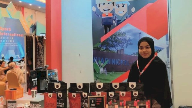 Usaha Jahe Akhwat yang dirintis Indah saat berpartisipasi dalam kegiatan UMKM Expo di Makassar. (Foto: Istimewa)