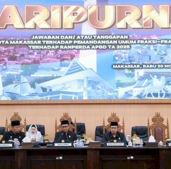 Paripurna DPRD Makassar, Pjs Walikota Paparkan Jawaban atas Pandangan Umum Fraksi Terkait Ranperda APBD 2025
