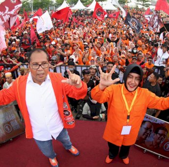 Danny Pomanto Sebut Cuaca Cerah Saat Kampanye Akbar Sebagai Tanda-tanda Kemenangan