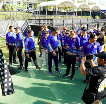 Peringati HUT Korpri, Pemkab Kutim Gelar Jalan Sehat dan Senam