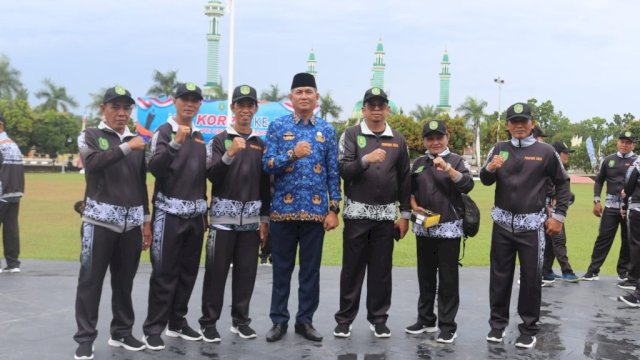 Sekprov Kaltim, Hj. Sri Wahyuni, membuka dengan resmi Pekan Olahraga Provinsi (Porprov) ke-III Korps Pegawai Republik Indonesia (Korpri) Kalimantan Timur (Kaltim).