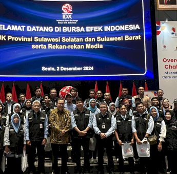 OJK Sulselbar Ajak Jurnalis Kenal Perkembangan Pasar Saham di Bursa Efek