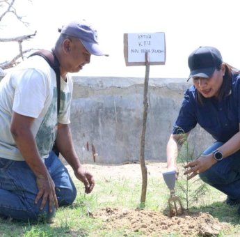 KPU Papua Selatan Sosialisasi Pilkada Peduli Lingkungan Dengan Penanaman Pohon
