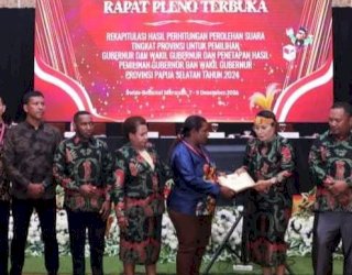 Paslon Bisa Ajukan Gugatan ke MK, Pasca KPU Papua Selatan Umumkan Penetapan Suara Pilgub 2024