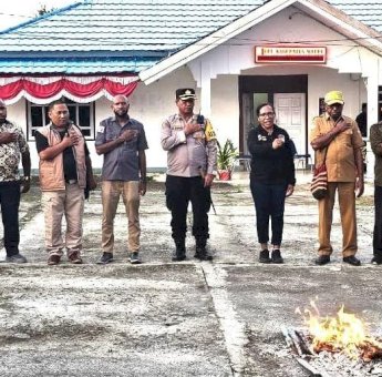Sebelum Pencoblosan, KPU Mappi Musnahkan Ratusan Surat Suara Lebih dan Rusak
