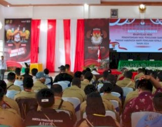 Pleno KPU, Paslon Kristo-Sanusi Raih Suara Terbanyak di Pilkada Mappi 2024