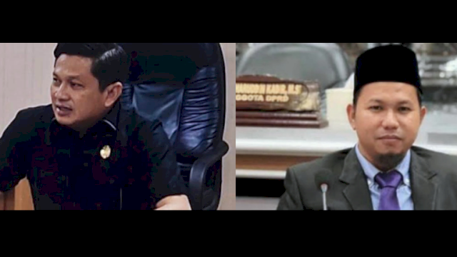 Ket: Wakil Ketua I DPRD Parepare, Suyuti dan Wakil Ketua II DPRD Parepare, Yusuf Lapanna