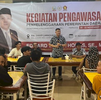 Lakukan Pengawasan APBD Sulsel, Edward Horas Terima Keluhan Soal Bansos