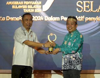 KPU Sulsel Raih Penghargaan di KPID Award 2024, Kategori Lembaga Negara Peduli Penyiaran