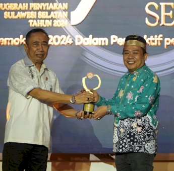 KPU Sulsel Raih Penghargaan di KPID Award 2024, Kategori Lembaga Negara Peduli Penyiaran