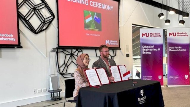 Huadi Group melakukan penandatanganan MoU dengan Climate Tech Cement Pty Ltd (CTC) Australia dalam rangka kerja sama pemanfaatan slag nikel untuk dijadikan bahan precast dan semen geopolimer. (Foto: Istimewa)