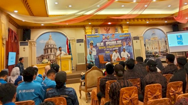 Uji publik para calon ketua KNPI Kota Makassar yang digelar di Hotel Grand Town, Jalan Pengayoman, Makassar, Minggu (15/12/2024). (Foto: Istimewa)