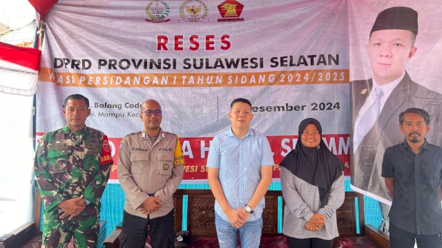 Anggota DPRD Sulsel, Edward Wijaya Horas saat menggelar kegiatan reses di Kelurahan Mampu, Kecamatan Wajo, Kota Makassar, Senin (2/12/2024). (Foto: Istimewa)