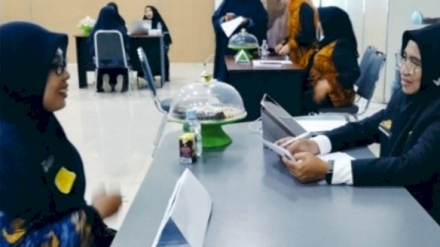 Suasana kegiatan uji kompetensi kepala ruangan RSUD H. A. Sulthan Daeng Radja Bulukumba. [Foto.ist]