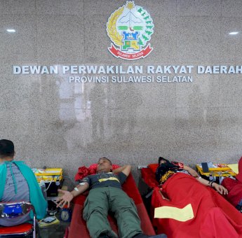 Bentuk Kepedulian Terhadap Sesama, Sekretariat&nbsp; DPRD Sulsel Gelar Kegiatan Donor Darah