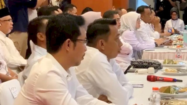 Bupati Sidrap terpilih, Syaharuddin Alrif saat menghadiri rapat koordinasi bidang pangan Provinsi Sulawesi Selatan tahun 2025 di Aula Tudang Sipulung, Makassar, Jumat (17/1/2025). (Foto: Istimewa)