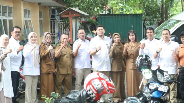 Fraksi Gerindra DPRD Makassar melakukan pemantauan pelaksanaan program Makan Bergizi Gratis (MBG) di sejumlah titik di Makassar, Senin (20/1/2025). (Foto: Istimewa)