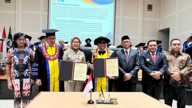 Huadi Group menandatangani MoU dengan Fakultas MIPA UNM untuk pengembangan lima sektor penting, Rabu (8/1/2025). (Foto: Istimewa)