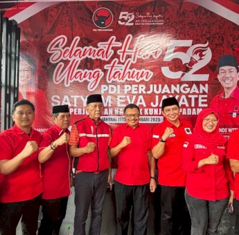 PDIP Sulsel Peringati HUT ke-52 Bersama Kader, Bagikan 52 Ribu Bibit Pohon dan Benih Ikan