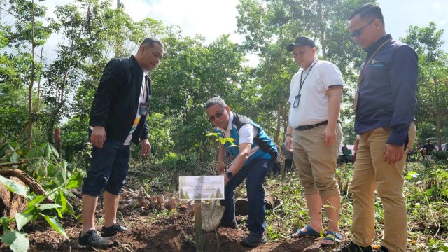 PT PLN UIP Sulawesi ikut gerakan menanam pohon dengan target lahan 17 Ha di Sulsel dan Sultra. (Dok. Humas PLN UIP Sulawesi)