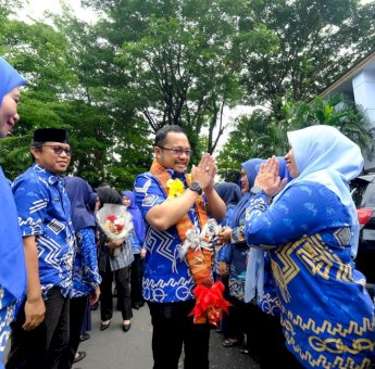 Darmawangsyah Muin Mulai Berkantor, Silaturahmi ke ASN Pemkab Gowa