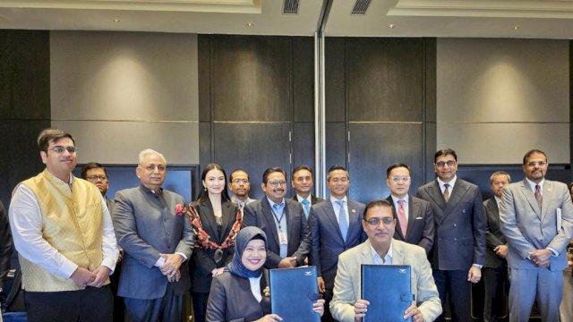 Indosat Ooredoo Hutchison berkolaborasi dengan Wadhwani Foundation untuk menjalin kemitraan strategis melalui nota kesepahaman guna mendukung Visi Indonesia Emas 2045. (Dok. Indosat)