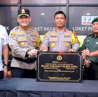 Adnan dan Husniah Hadiri Peresmian ETLE dan Ruang Tahanan Polres Gowa