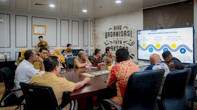 Pemkab Buton Tengah saat melakukan konsuktasi terkait TPP ASN di Biro Organisasi dan Tata Laksana Kementerian Dalam Negeri. (Istimewa)