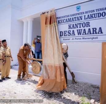 Peresmian Kantor Desa Wara, Pj Setda Dorong Sinergi dan Pembangunan Jadi Fokus Utama