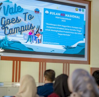 Bangun SDM Unggul dan Berdaya Saing, PT Vale Kampanyekan Budaya K3 di Perguruan Tinggi