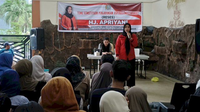 Ket: Legislator PDIP Parepare, Apriyani Djamaluddin 